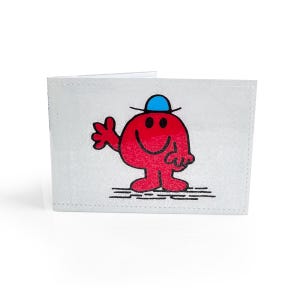 KAARTENHOUDER OYSTER | Vintage jaren 80 boekenpagina in pvc - Mr small metro, rail, metro, tube, bus pass, reisportemonnee, heren