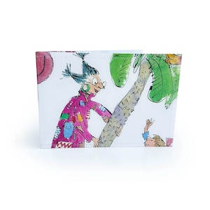 TARJETA DE VIAJE / Cartera de Angelica Sprocket para Metro, Tren, Oyster, Autobús y Viajes - Página de libro de Quentin Blake en PVC, nostalgia