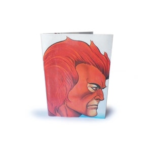 BOOK COVER | Thundercats Recycled 80s Vintage Comic in PVC - A5 Dust Jacket, Retro Cartoon, Lion-O,