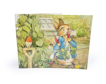 Portatarjetas de estacionamiento para discapacitados / Página reciclada del libro de Peter Rabbit en PVC - Funda para tarjeta de discapacidad, cartera para permiso de estacionamiento
