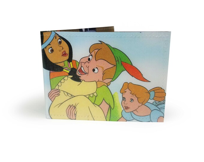 Peter Pan Card Holder Recycled Vintage Book Page in PVC Etsy