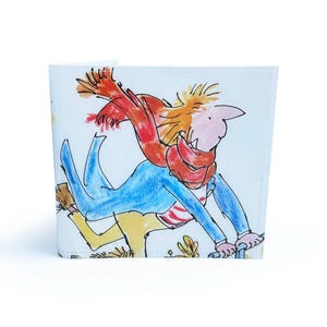 CARTEIRA | Mister Magnolia Página de livro vintage dos anos 80 reciclada em PVC, livro infantil, presente para professores, nostalgia