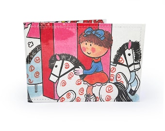 OYSTER CARD HOLDER | The Magic Roundabout 1970s comic book page in pvc - Metro, Rail, Oyster, Bus, Travel Card Wallet