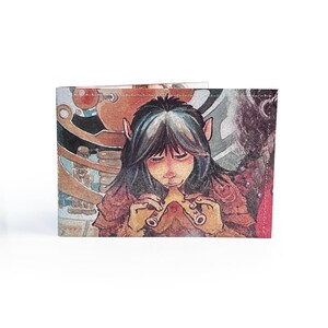 PORTE-CARTE DE MÉTRO | Page de livre The Dark Crystal des années 80 en pvc - métro, train, bus, portefeuille de voyage, portefeuille Oystercard