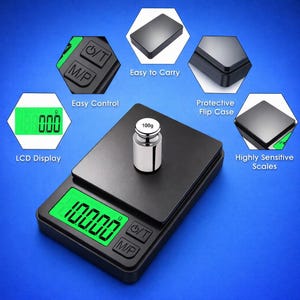 Mini Digital Pocket Scale – 1000g x 0.1g Precision Gram Scale image 4