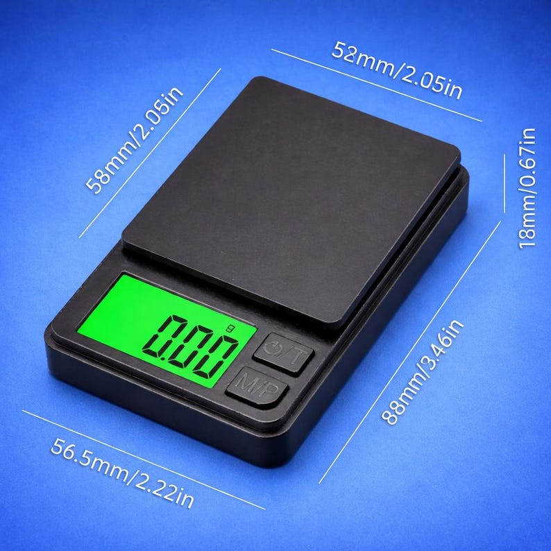Mini Digital Pocket Scale – 1000g x 0.1g Precision Gram Scale image 3