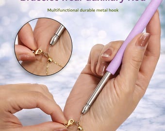 Bracelet Fastening Tool – Easy Jewelry Clasp Helper for Quick Hook & Unhook, DIY Craft Aid