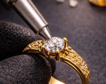 Precision Diamond Setting Tool for Jewelers – Gold Ring Prong Setter Bur | Jewelry Making Supply