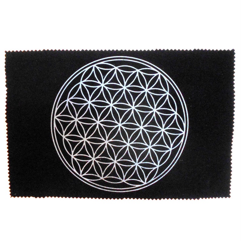 earthegy Flower of Life Crystal Grid Cloth 20 x 20 earthegy Flower of Life Crystal Grid Cloth 20 x 20