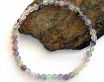 Fluorite Stretch Bracelet Mini Adjustable earthegy #1142