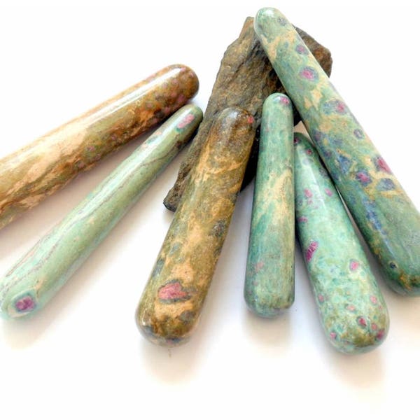 Ruby in Fuchsite Gemstone Massage Wand