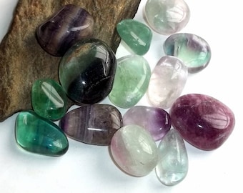 Fluorite Polished Gemstone Crystals earthegy #684