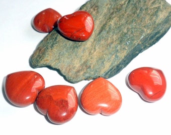 Polished Natural Red Jasper Gemstone Pocket Heart earthegy #2219