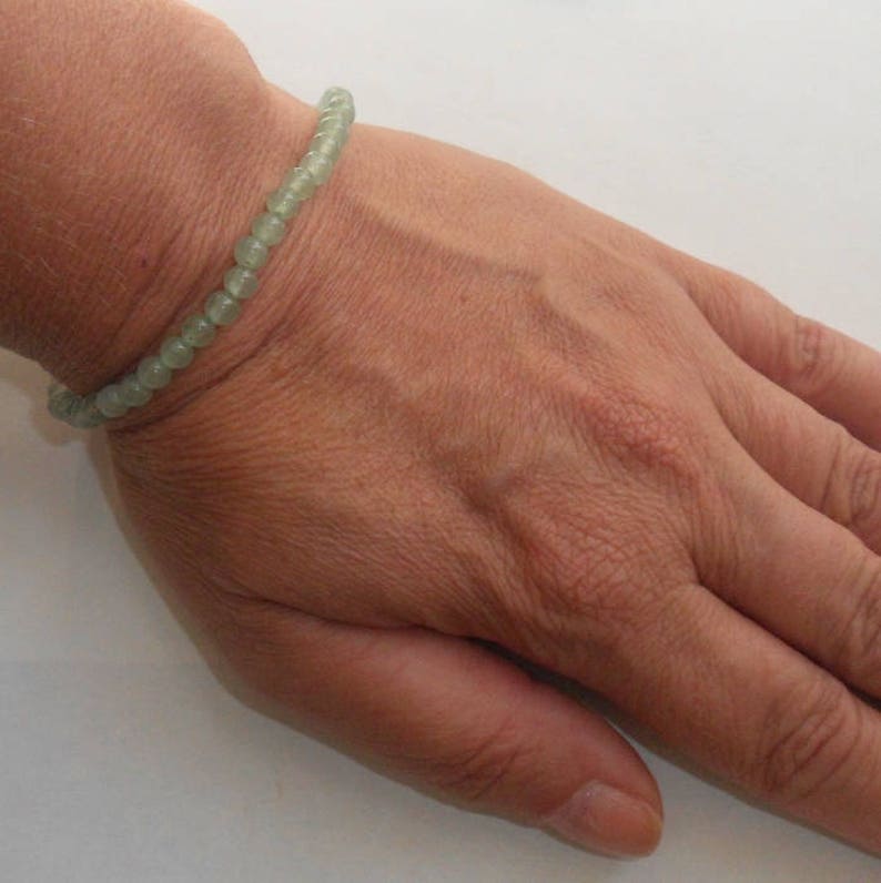 Green Aventurine Stretch Bracelet Mini Adjustable earthegy 1180 image 3