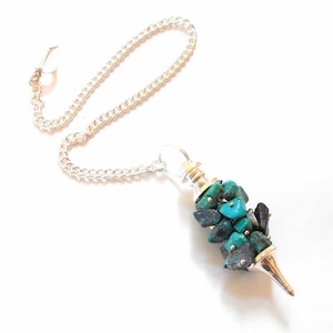 Chrysocolla Chip Pendulum earthegy #716