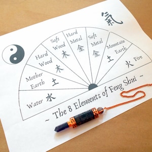 Feng Shui Pendulum Chart - Digital Download PDF Format earthegy