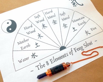 Feng Shui Pendulum Chart - Digital Download PDF Format earthegy
