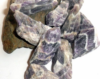 Purple Amethyst Gemstone Raw Rough Natural Stone Specimen earthegy #1266