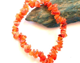 Carnelian Chip Stretch Bracelet earthegy #1327