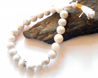 Howlite Mala Power Bracelet earthegy #1531