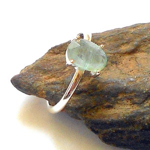 Kyanite Sterling Silver Ring Size 6 earthegy #2678