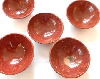 Red Jasper Gemstone Bowl Natural Stone Specimen #1989
