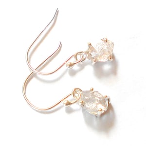 Herkimer Diamant Sterling Silber Ohrringe erdig #3225