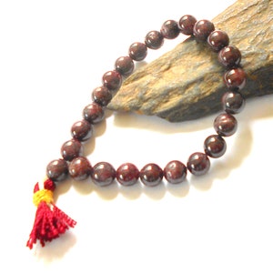 Red Garnet Wrist Mala Bracelet earthegy #230