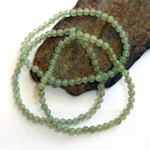 Green Aventurine Stretch Bracelet Mini Adjustable earthegy 1180 image 2