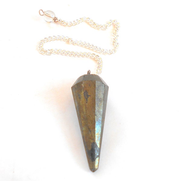 Pyrite Faceted Pendulum earthegy #2708