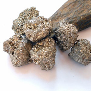 Pyrite Cubical Cluster Mineral Specimen earthegy #2716