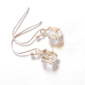 Herkimer Diamond Sterling Silver Earrings earthegy #3226