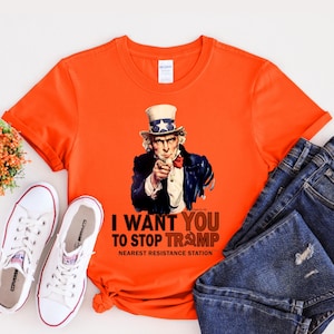 Uncle Sam Anti-Trump T-Shirt: Political Protest Tee