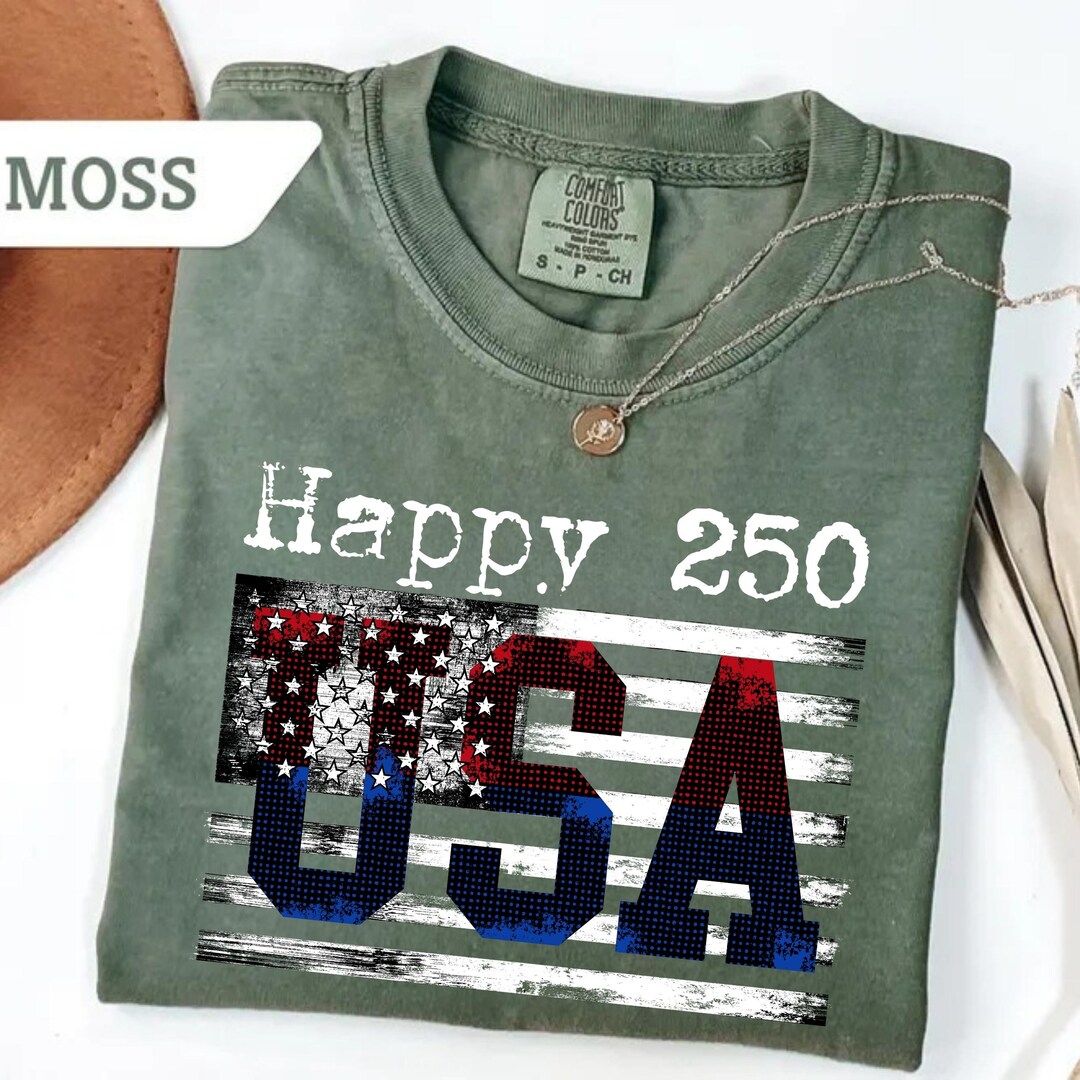 Happy 250 USA Shirt, 250th Anniversary Shirt, USA 250 Years 1776-2026 ...