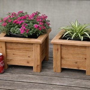 Handgemachter Pflanzkasten aus Zedernholz - 200x250 Holzkiste