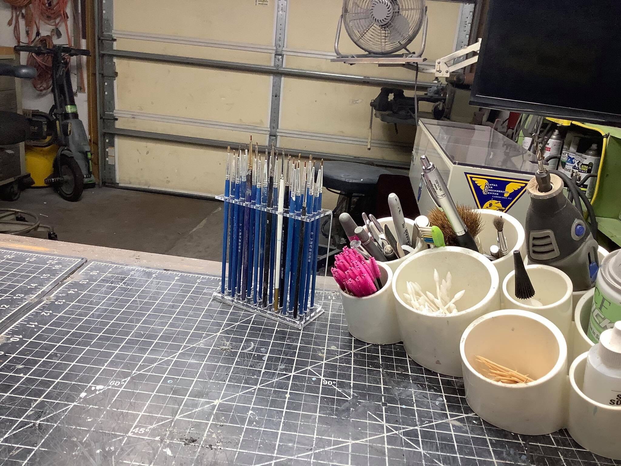 Paint Brush Stand/Holder for Hobby Size Brushes. Etsy