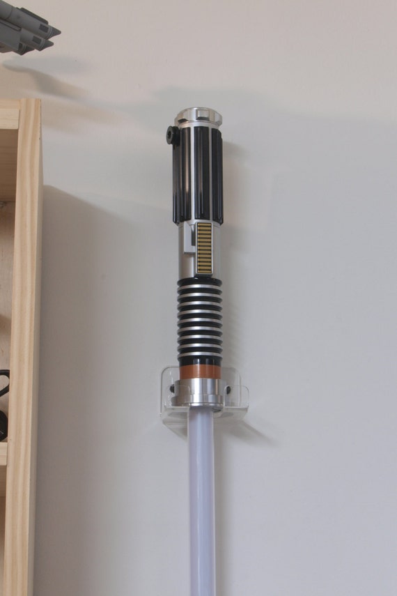 Lightsaber Holder Vertical Wall Style Clear Acrylic For Master Replicas And Others