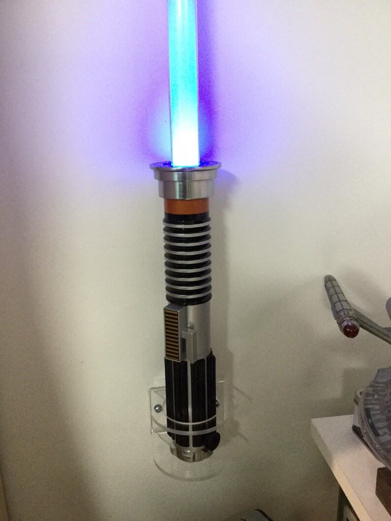Lightsaber Wall Mount Display Vertical Blade up Design Clear Etsy