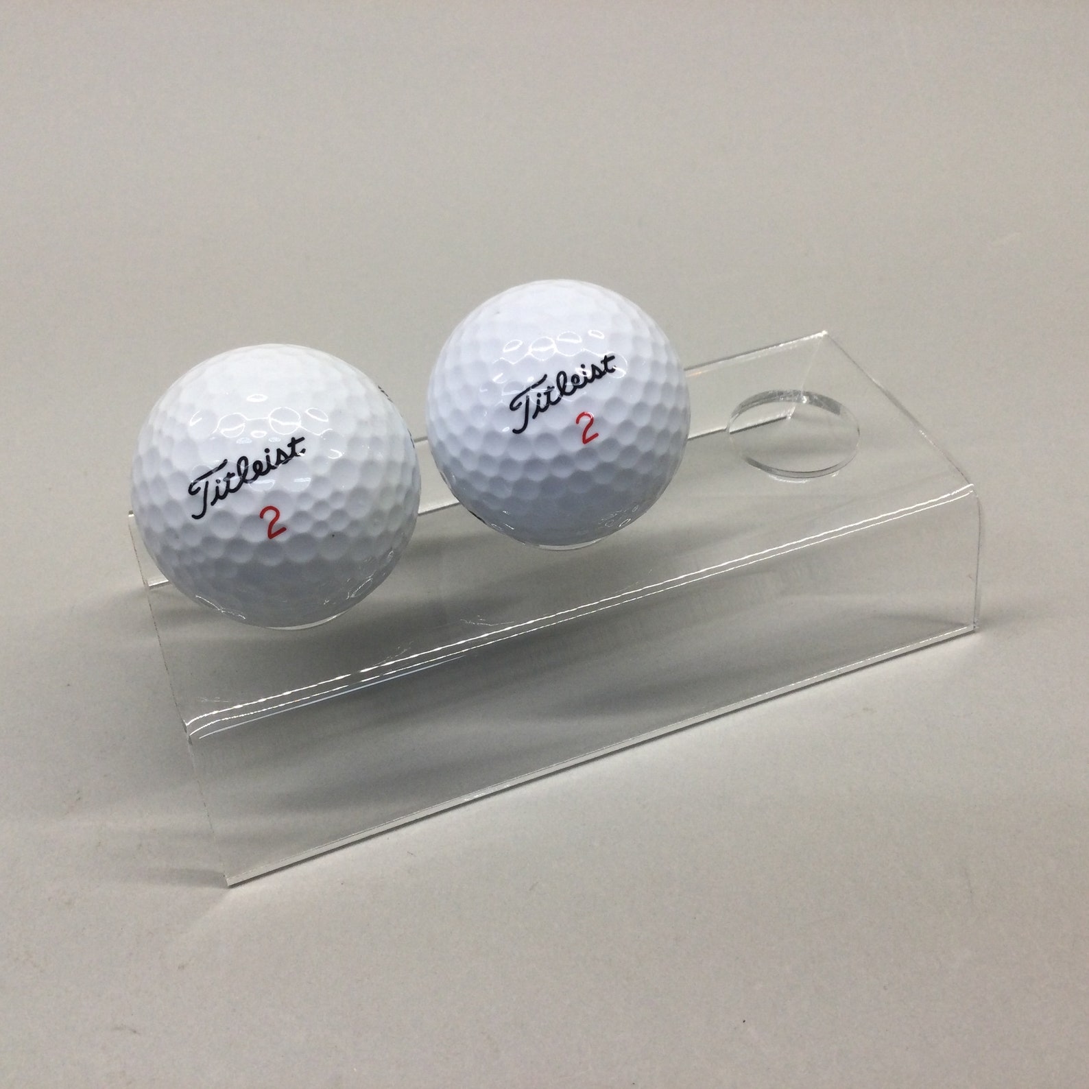 Collectable Golf Ball Tabletop Display Holds Three Golf Balls Etsy