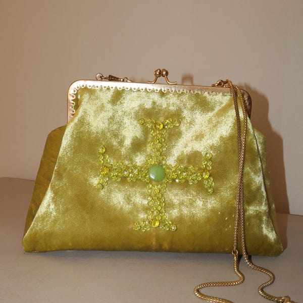 Italian Velvet Evening Bag - Handmade in Italy
