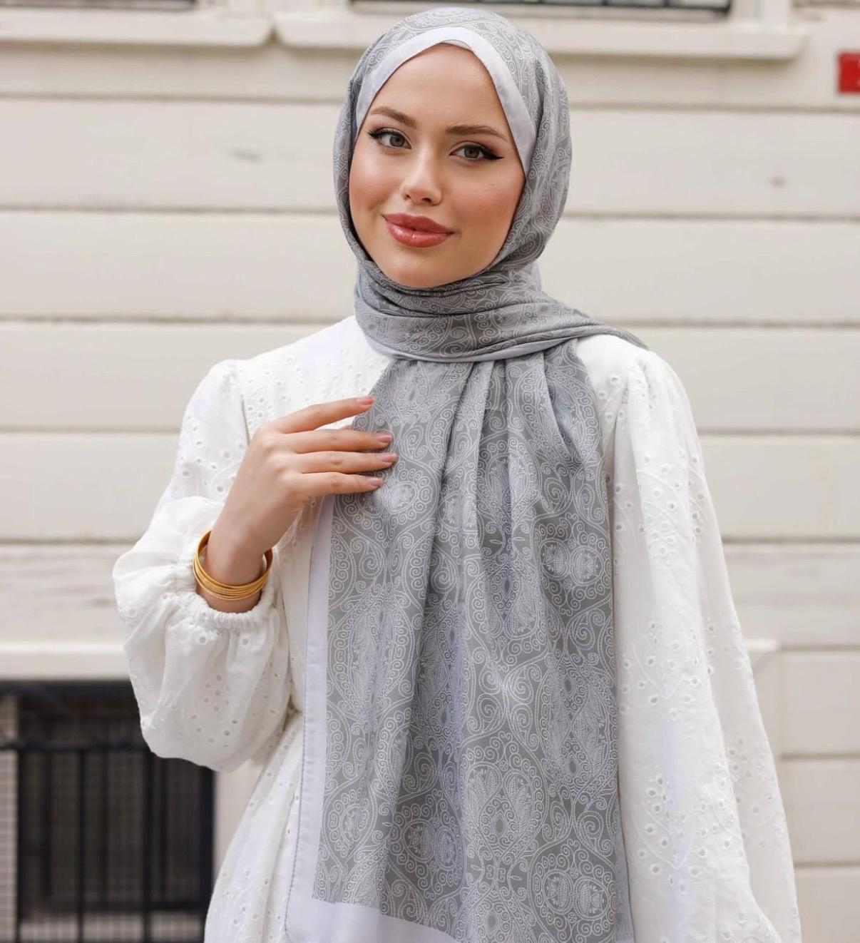 Baumwoll-Viskose Hijab Schal 6x3 Fuß – Weich, Knitterfrei, Maxi-Länge Für Frauen, Muslim-Mode