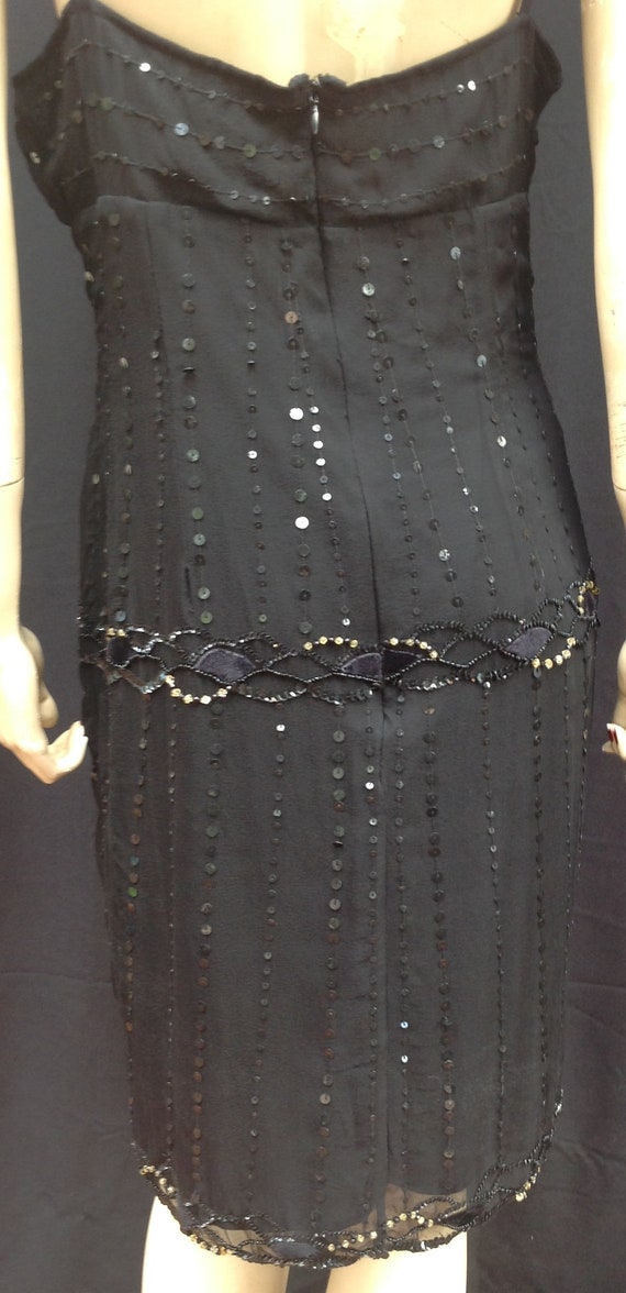 42" Bust NWT~SILK~FLAPPER~Beaded Dress~1920's~Siz… - image 8