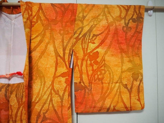 Vintage~Japanese~PURE~Silk~kimono~HAORI~Hitokoshi… - image 2