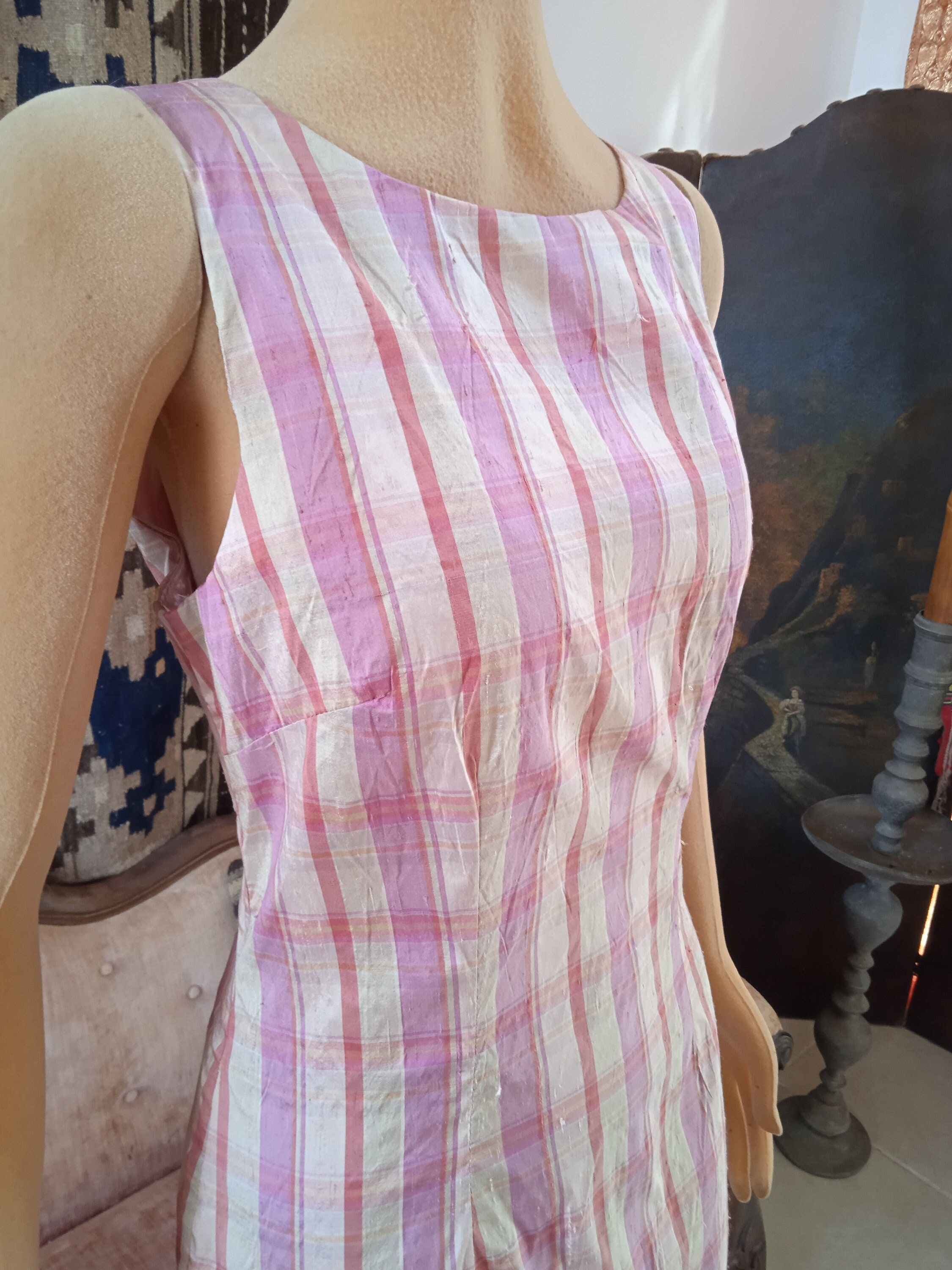Pink Plaid Barbie Dress Women - Etsy