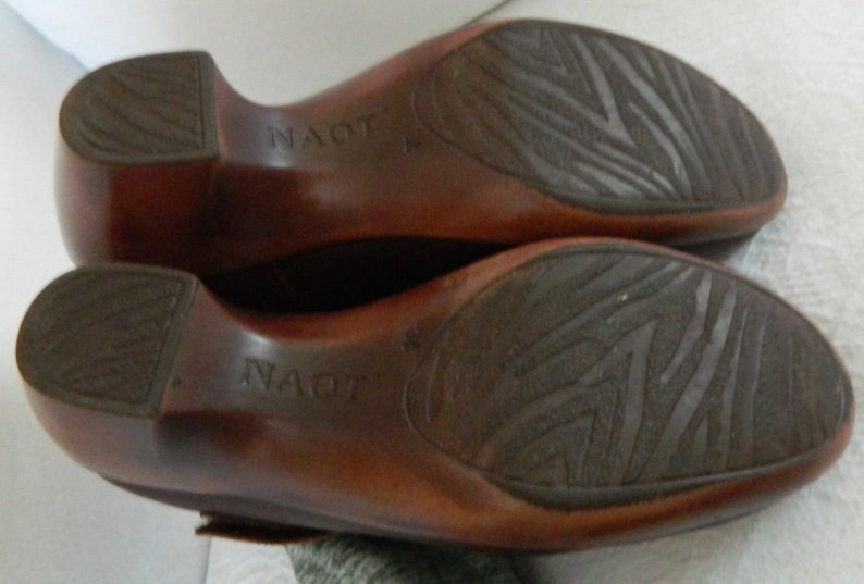 NAOT~Genuine~LEATHER~Earthy CLOGS~Super Comfy~38~8