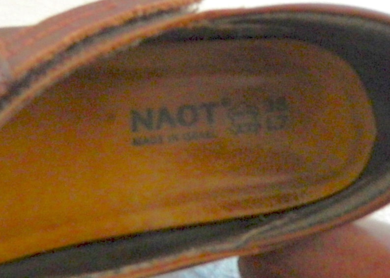 NAOT~Genuine~LEATHER~Earthy CLOGS~Super Comfy~38~8