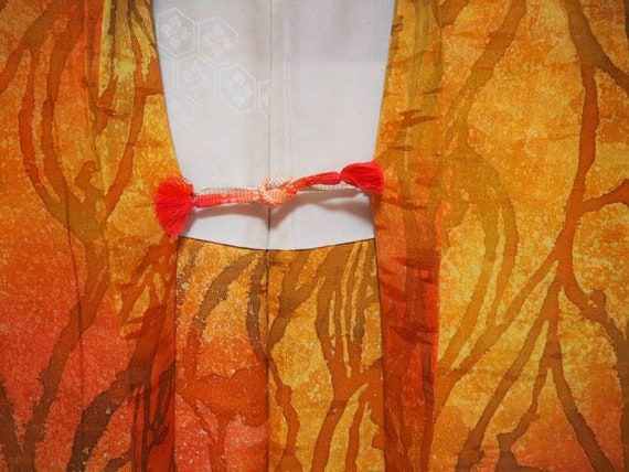 Vintage~Japanese~PURE~Silk~kimono~HAORI~Hitokoshi… - image 3