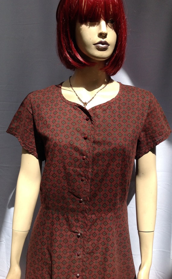 50's~42" Bust~COTTON PLEASANTVILLE~Rockabilly DAY 