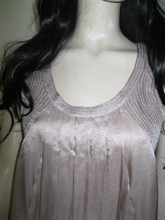 Andersen & lauth Ruched~DUSTY Rose~Nude~Pure SILK… - image 3