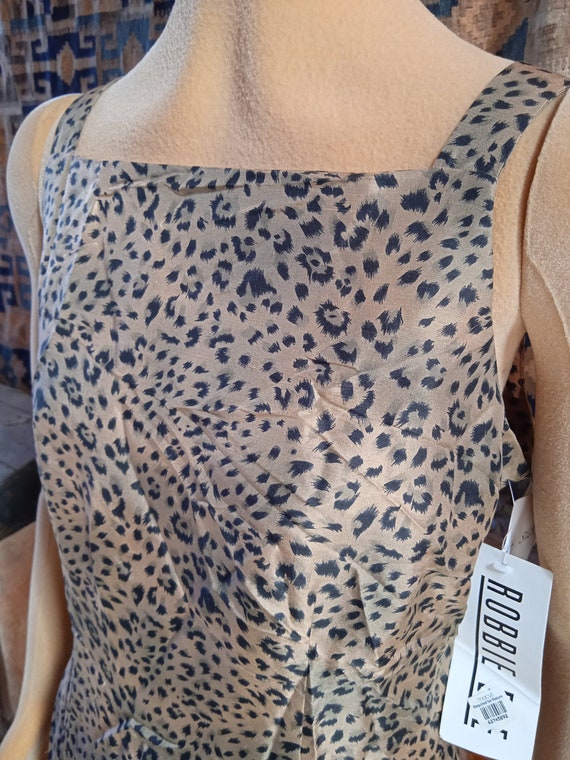 90's~NWT~Pure SILK~Designer~CHEETAH Print~Snazzy C